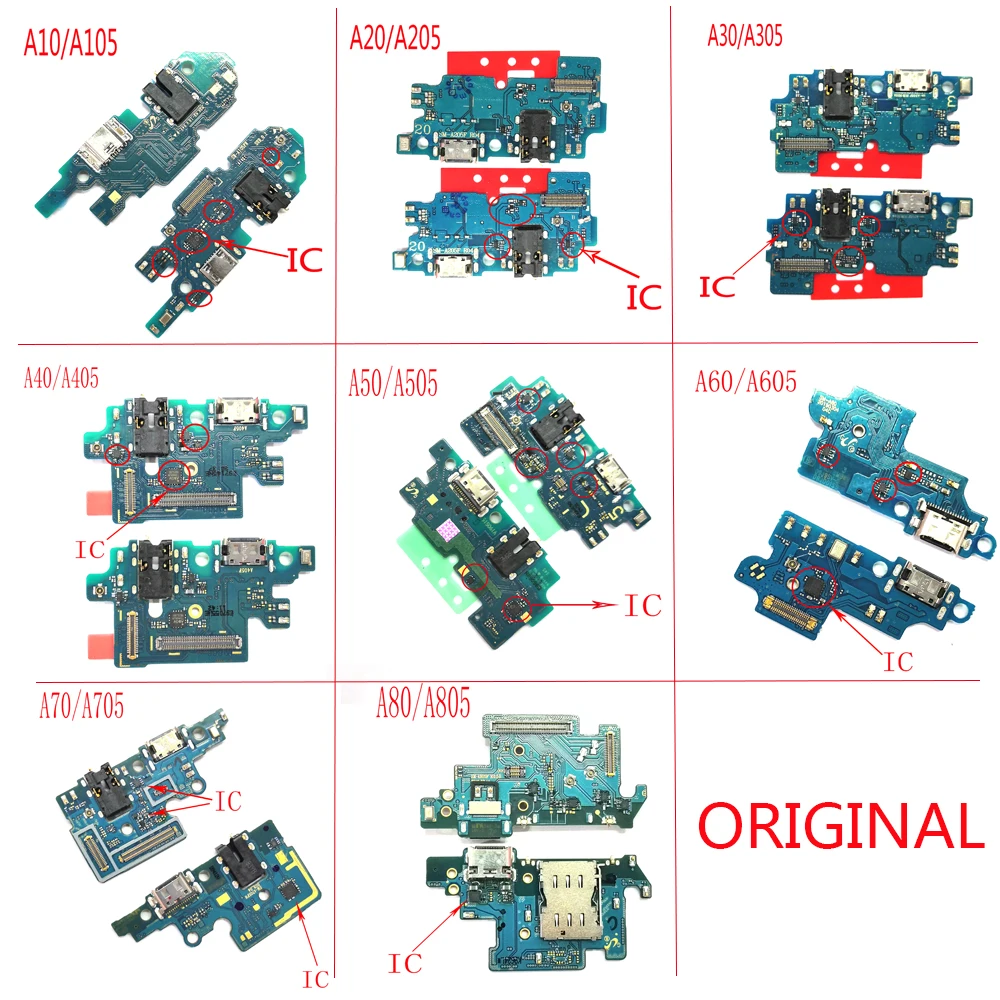 Оригинальный гибкий разъем для док станции USB Samsung Galaxy A10 A20 A30 A40 A50 A60 A70 A80 A90