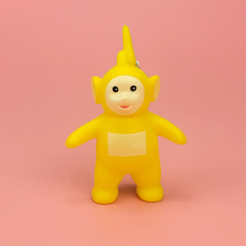 

Fashionable Cute Teletubbies Keychains Plastic Doll Cute Key Ring Classic Face Doll Backpack Car Decoration Key Ring Girl Gift