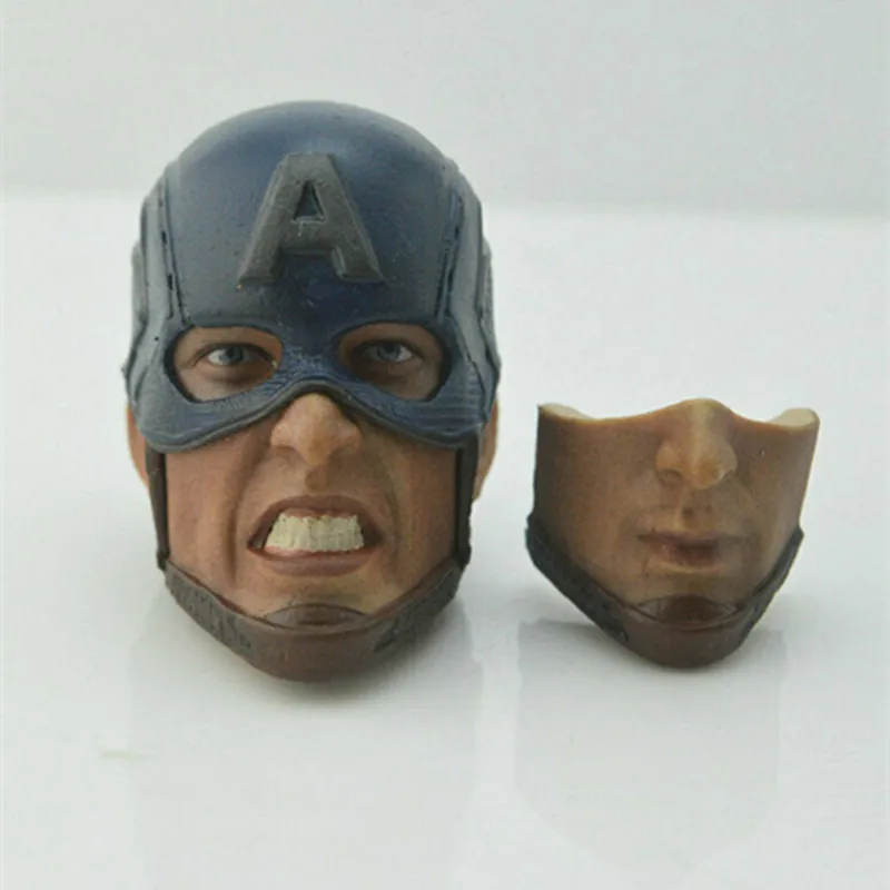 1/6 Scale Head Sculpt Chris Evans 2 Expressions Sculpture Model Fit for 12'' Male Action figure toys dolls gifts | Игрушки и