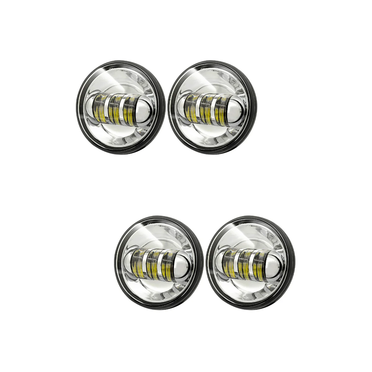 

2 пары, 4,5 дюйма, круглые противотуманные фары для мотоцикла, модифицированные светодиодсветодиодный фары