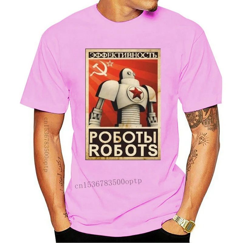 

CCCP PROPAGANDA ROBOT POSTER T SHIRTS USSR Russia Russian Soviet Russia HAMMER