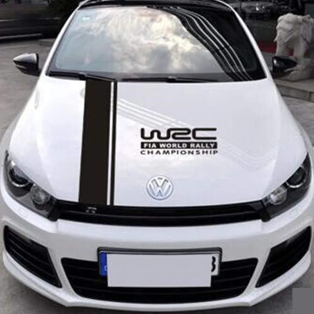 1 комплект WRC капюшон Стикеры полоса виниловые покрытия для автомобилей гоночных