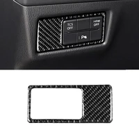 for mazda cx 5 cx5 2017 2018 only lhd carbon fiber car headlight switch panel cover decor trim
