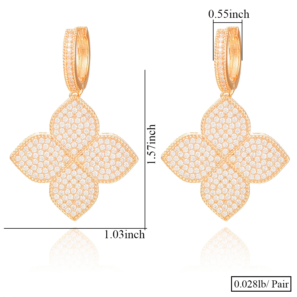 

GODKI Lucky Flower Necklace Earring Set Jewelry Set For Women Wedding Party Full Cubic Zircon Dubai Bridal Jewelry Set 2020