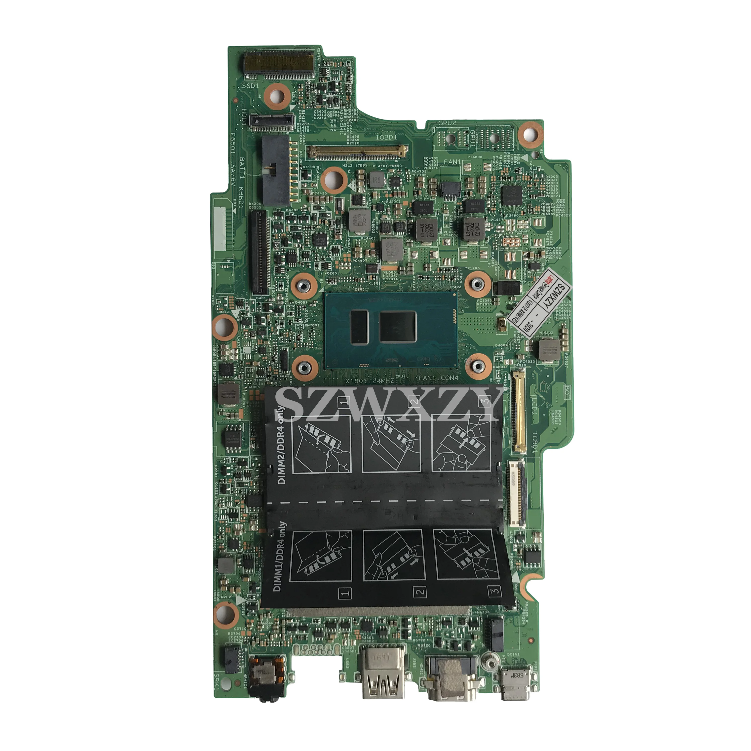 Для DELL Inspiron 13 7368 7378 материнская плата для ноутбука CN 00M56T 0M56T DDR4 i5 7200U ЦП полностью