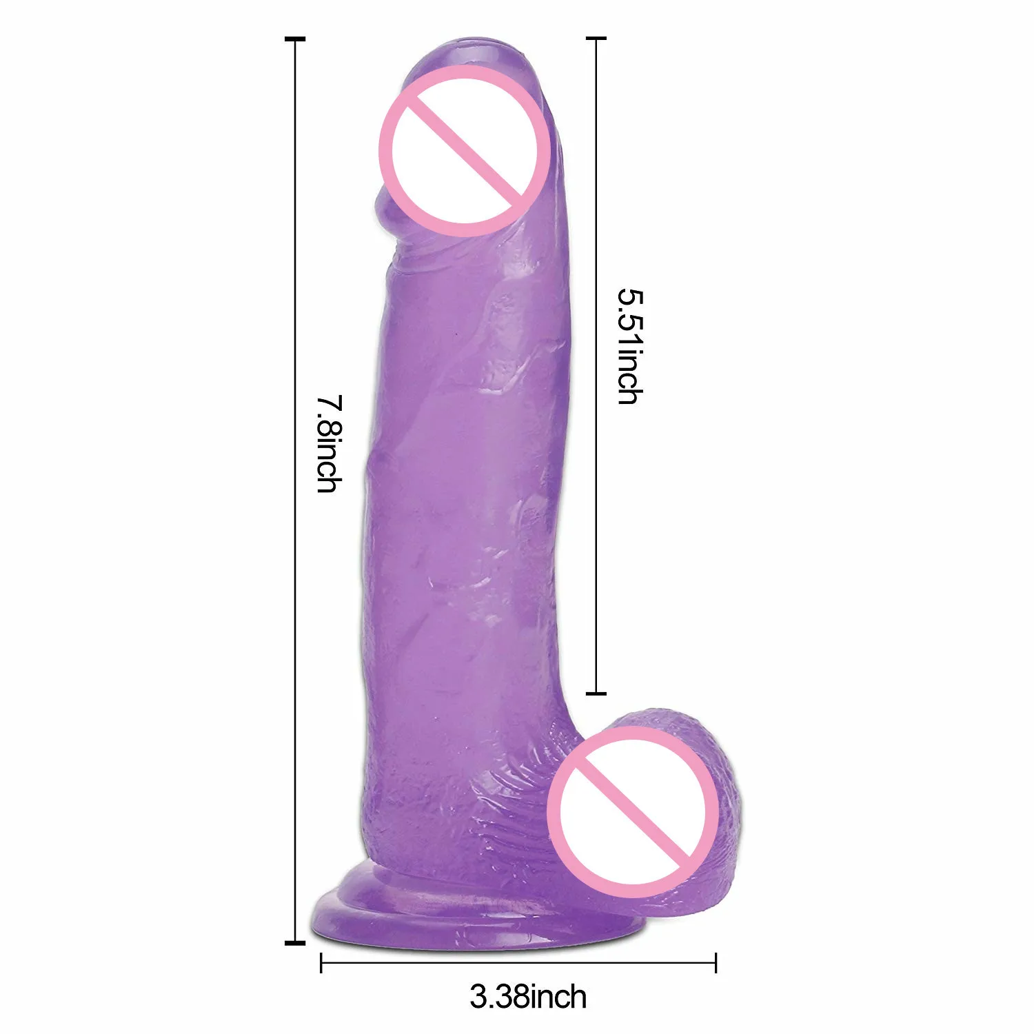 Реалистичные фаллоимитаторы Jelly Dong Хрустальный пенис для начинающих с сильным