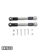 losi 110 rock rey stainless steel positive and negative front upper arm rod with nylon rubber wave feet
