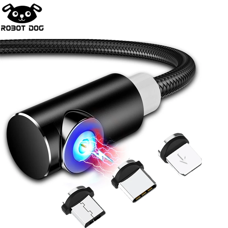 2 м Магнитный кабель Micro USB Type C адаптер зарядное устройство Быстрая зарядка для
