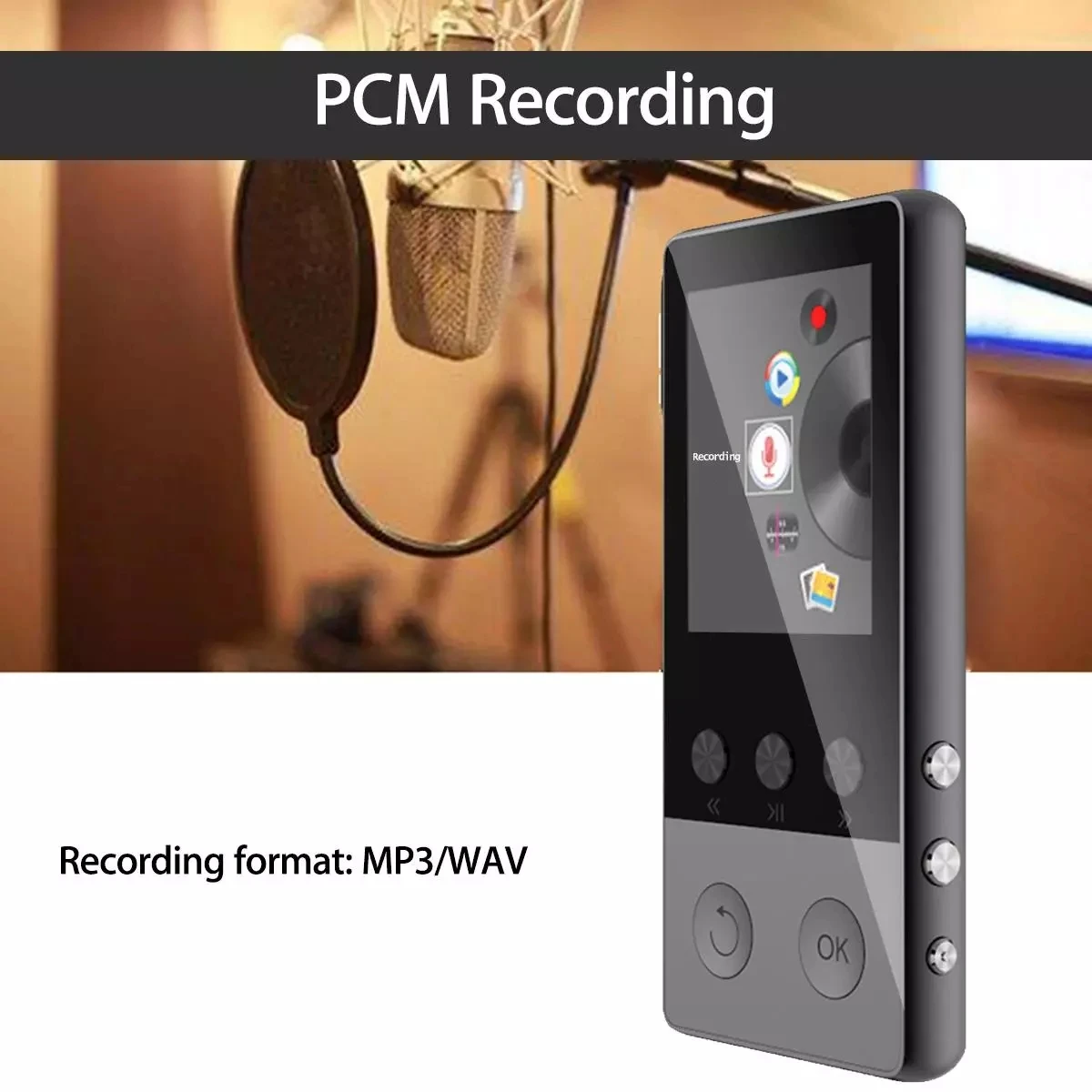 До 128 ГБ bluetooth MP3-плеер наушники HiFi fm радио Спортивная MP 4 портативные музыкальные