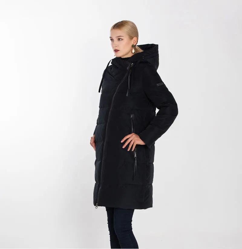 MODERN NEW SAGA Winter Long Coat Women Hooded Warm Long Jacket Women Winter Parka Ladies Coats Overcoat Woman Winter Coat