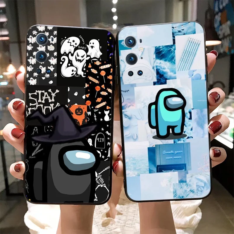 

Fun game spaceman Phone Case For OnePlus 8 9 pro 6 5 7 6T 7T 8T pro Anti-drop black silicone luxury case