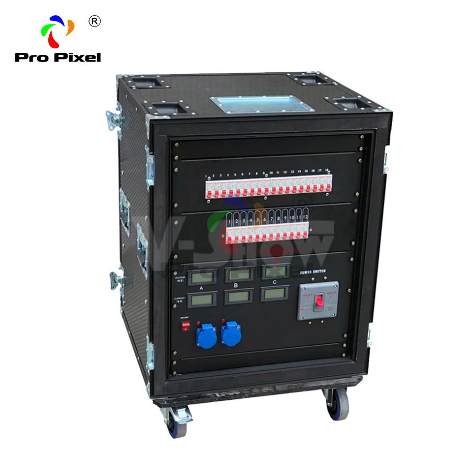 30CH CEE блок питания для сценического Света и диско Dj 30x3 Pin 16A 2xMultii socket|Эффект