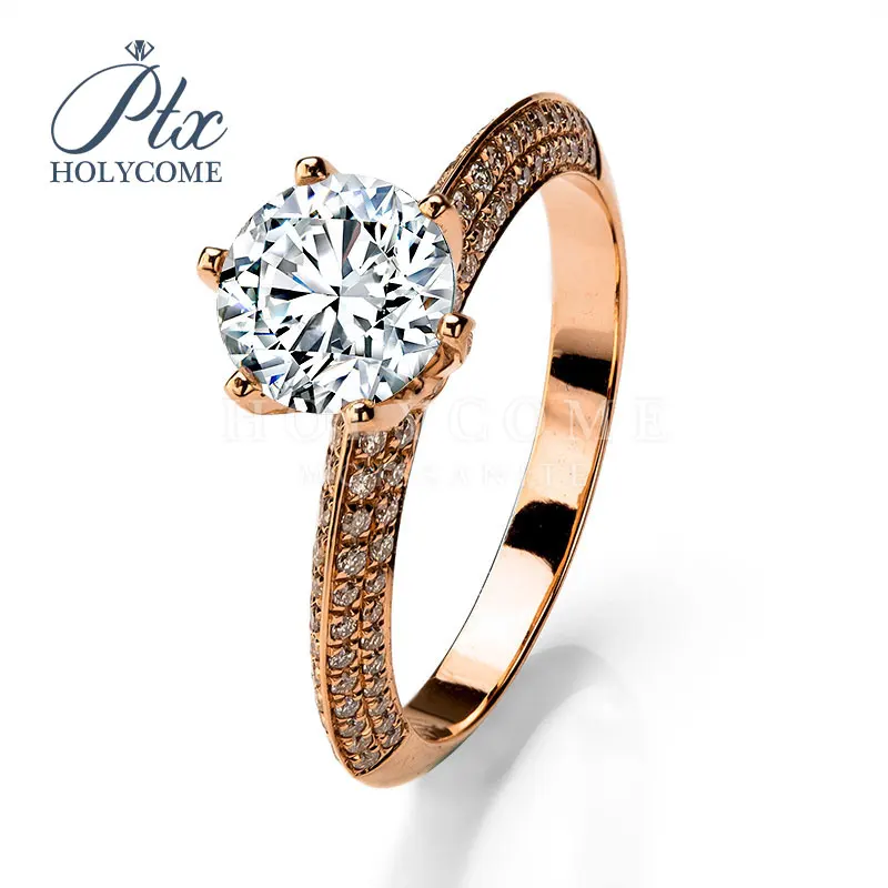 Серьги-гвоздики с бриллиантами 14k очаровательные кольца из розового золота
