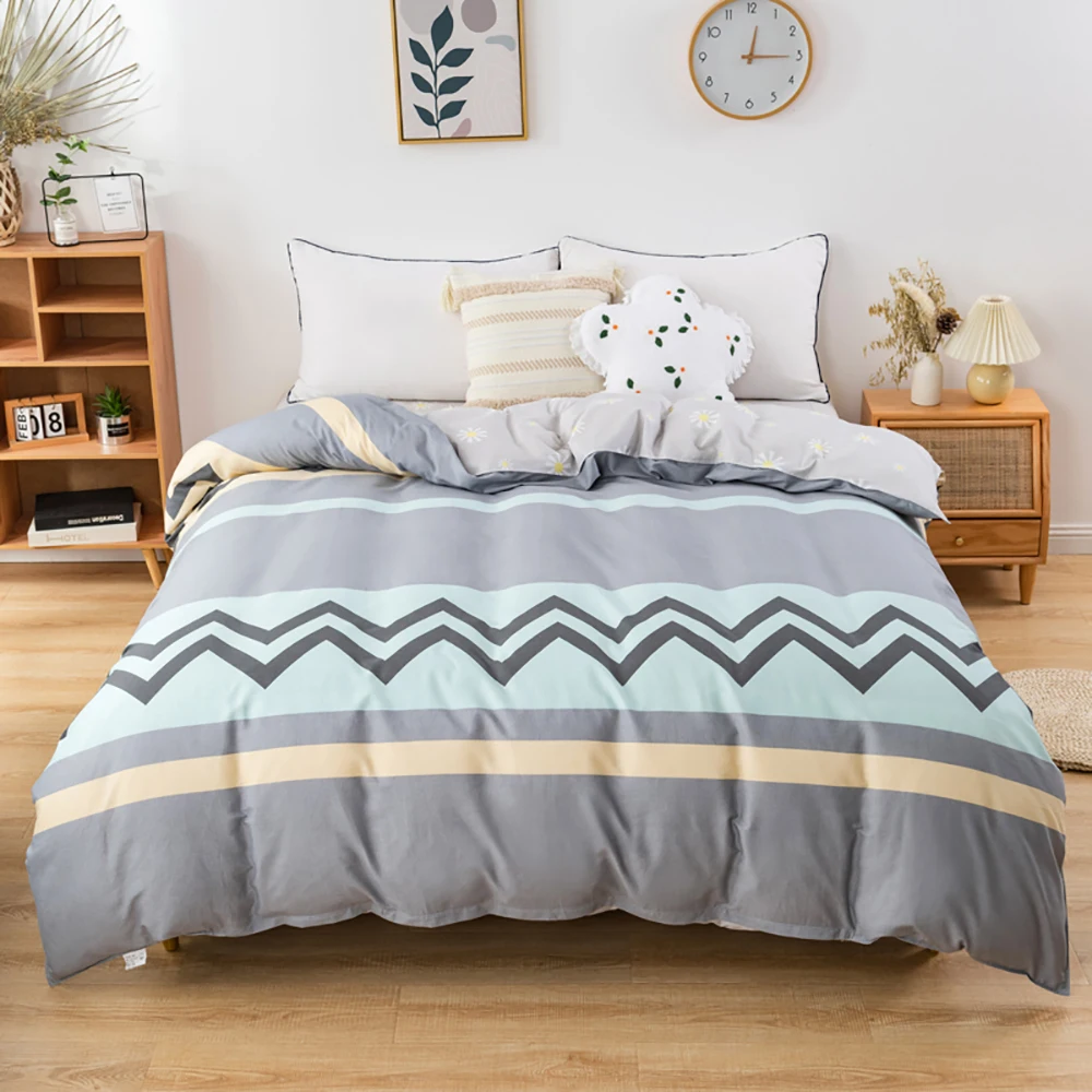

Duvet Cover,Pure Cotton,1 Piece,Stripe,Skin Friendly,Machine Washable,Twill,Warm,Comfortable,Breathable,Cold Ironing,Bed linen