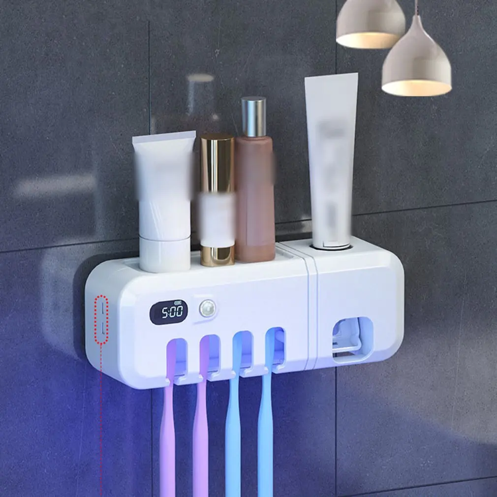 

Durable And Practical Intelligent UV Sterilization Toothbrush Sterilizer Punch-free Toothbrush Sterilizer