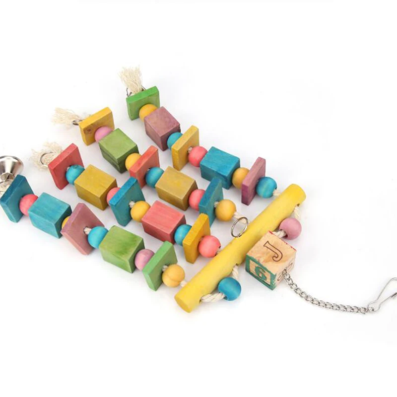 Colorful Bird Toys For Parrot Chewing Cockatiel African Grey Birds | Дом и сад