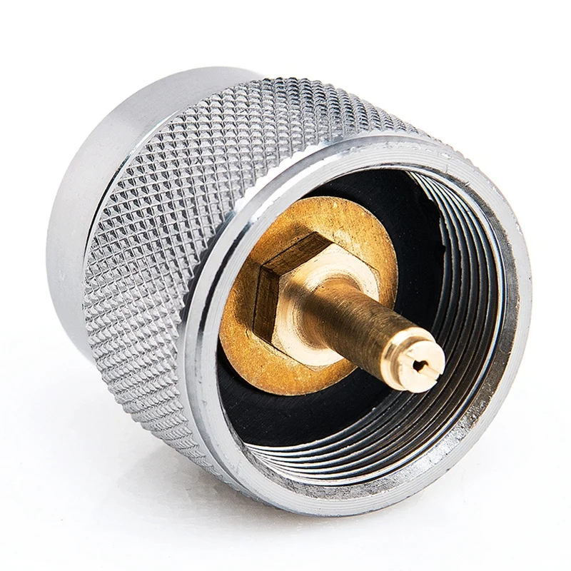 Адаптер кемпинговой плиты 1LB Пропан Малый бак входа и клапан Линдала выхода EN417 на открытом воздухе Цилиндр LPG Баллон Конвертация.