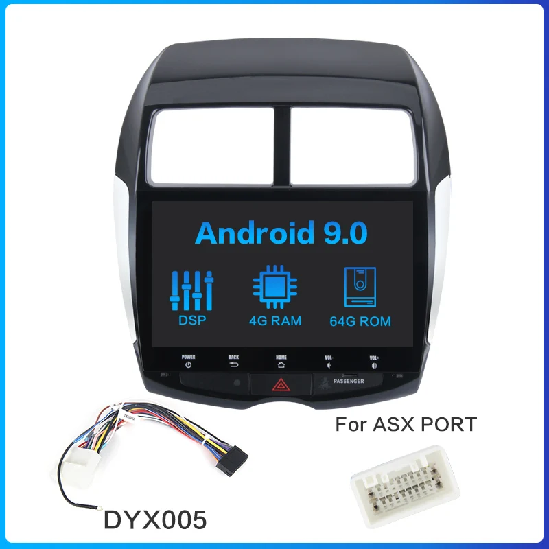 DYX005 Dasaita 1din Android 9,0 автомобильный стерео для Mitsubishi ASX peugeot 4008 Citroen C4 Air Cross мульти сенсорный экран радио MP3 USB - Цвет: DYX005