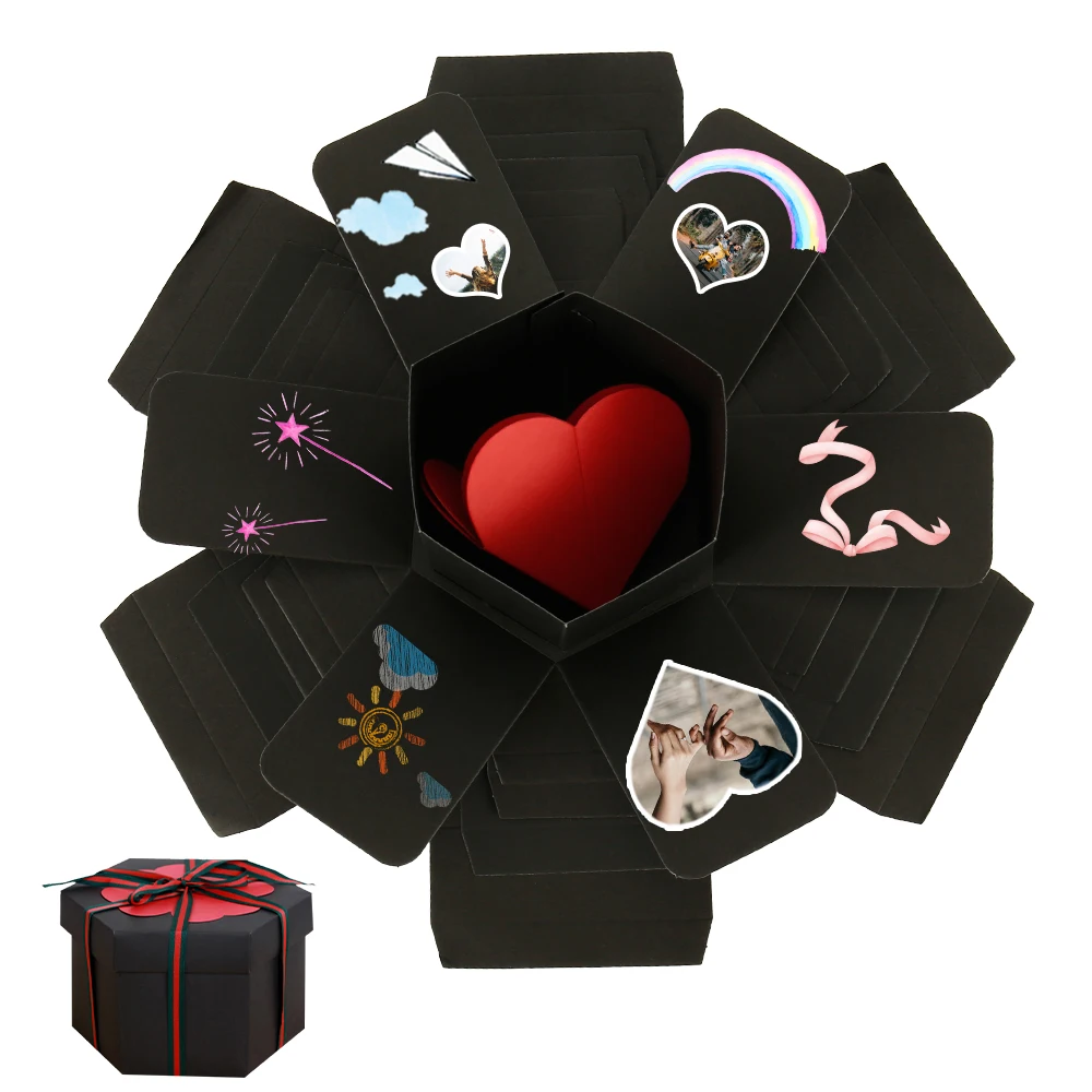 Подарки сюрпризы коробка ручной любителей DIY фотографии День Святого Валентина