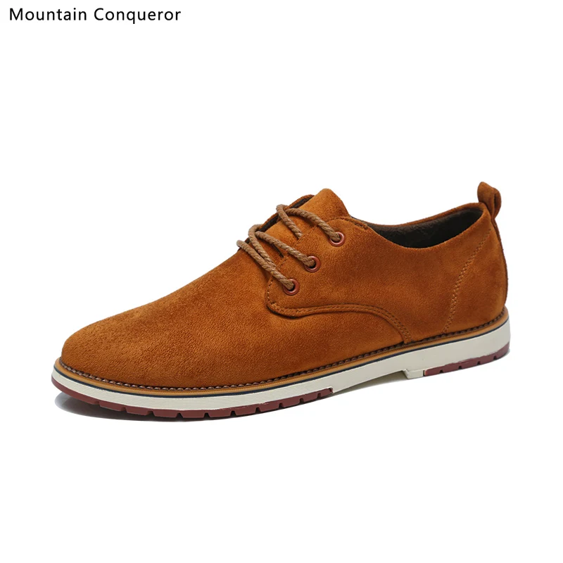 Mountain Conqueror Men shoes classic color Casual Autumn Winter New Ankle Boots Brand Male Suede Leather boots men Size 39-44 | Обувь