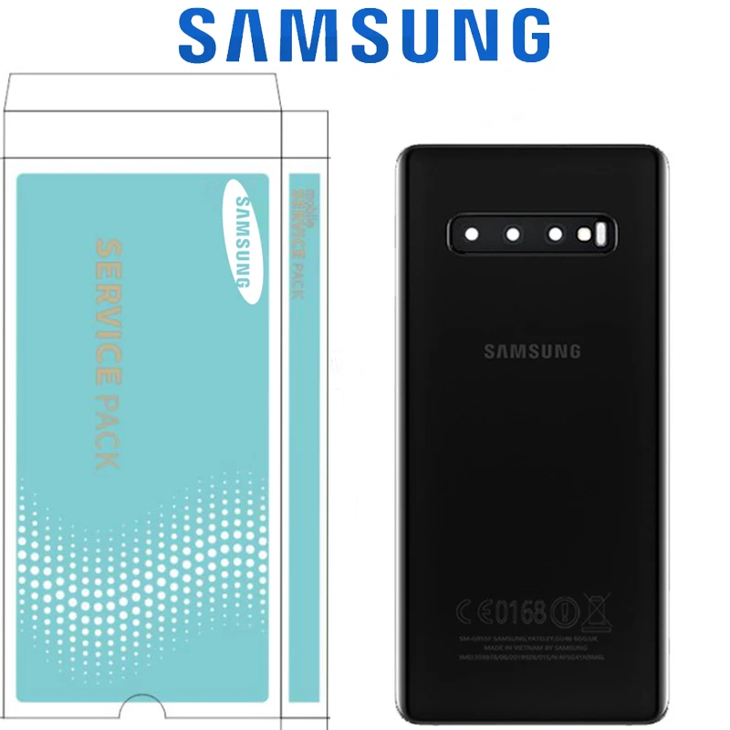 Оригинальная Задняя стеклянная крышка для SAMSUNG Galaxy S10 задняя Plus G975 чехол