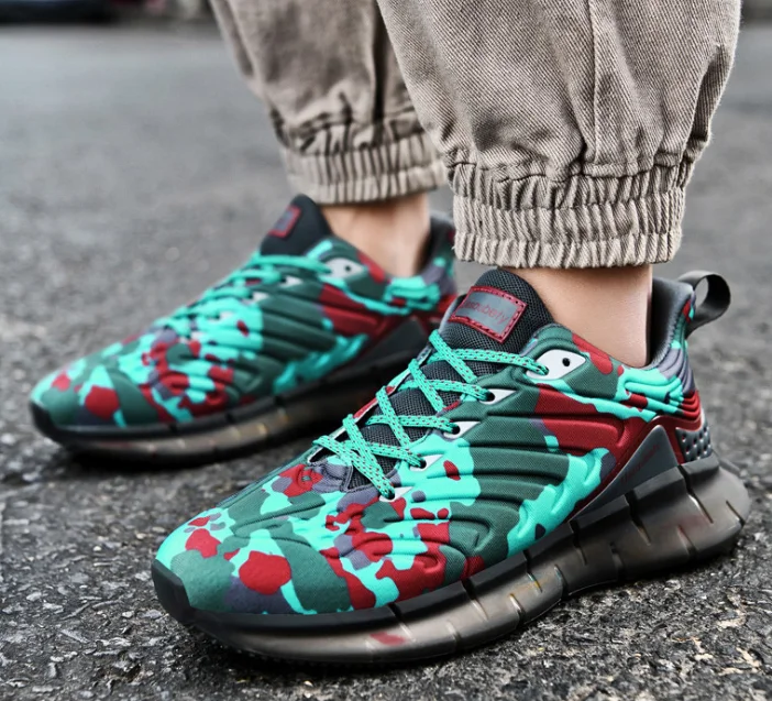 

2020 Autumn Dad Shoes New Trend Casual Flatform Breathable Lightweight Trainers Outdoor Sports Lace-Up Runinng Sneakers For Men