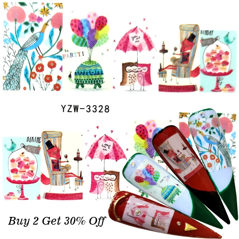 2022 1 лист на выбор водная наклейка для дизайна ногтей переводка Готическая