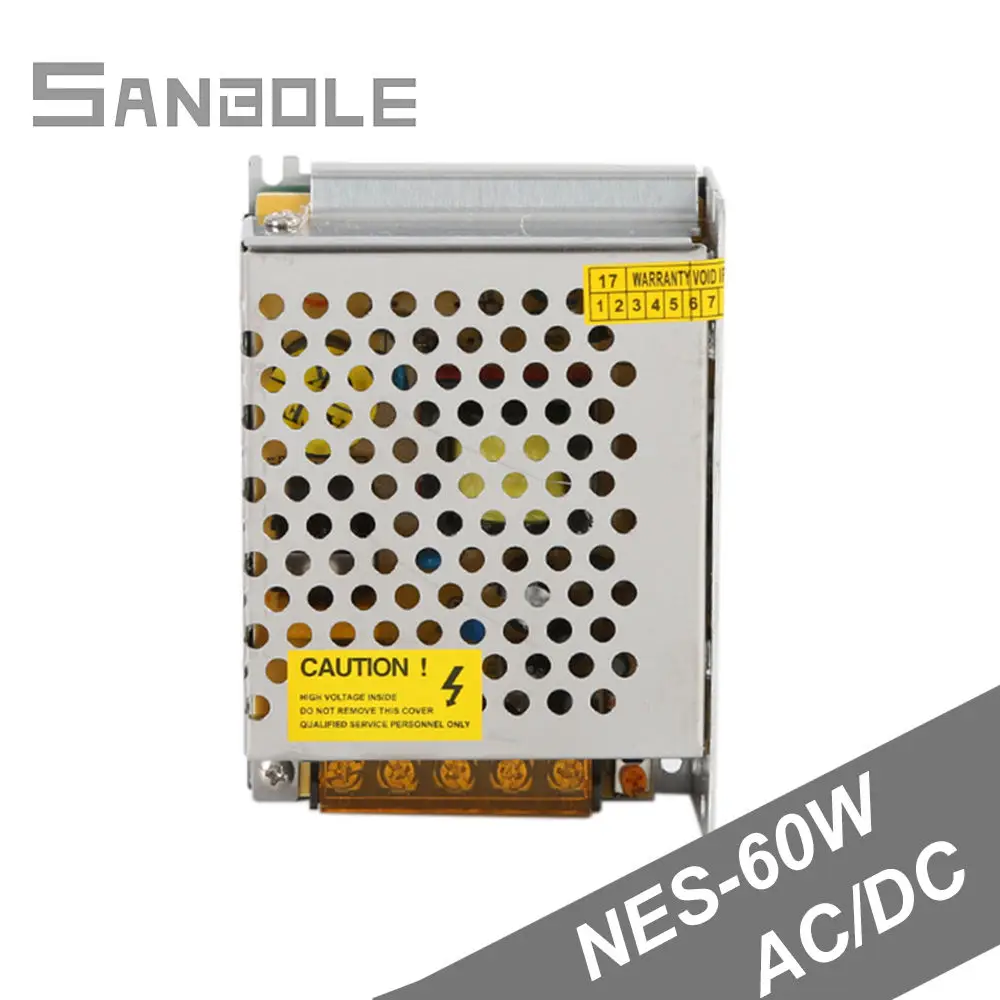 NES 60 24 импульсный источник питания В постоянного тока автоматическое