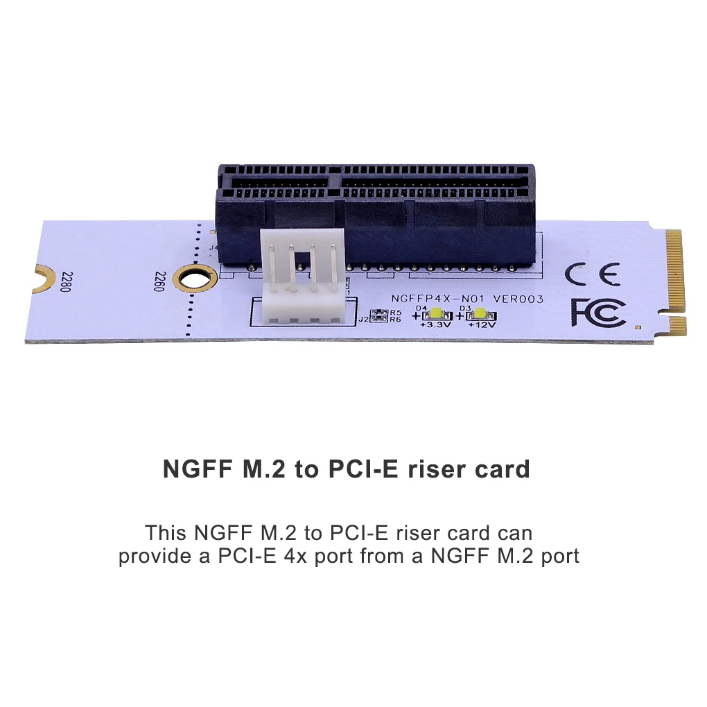 

Переходник NGFF M.2 на PCI-E, плата расширения PCI-E 4x, карта преобразователя NGFF M.2, компьютерный аксессуар для графического процессора