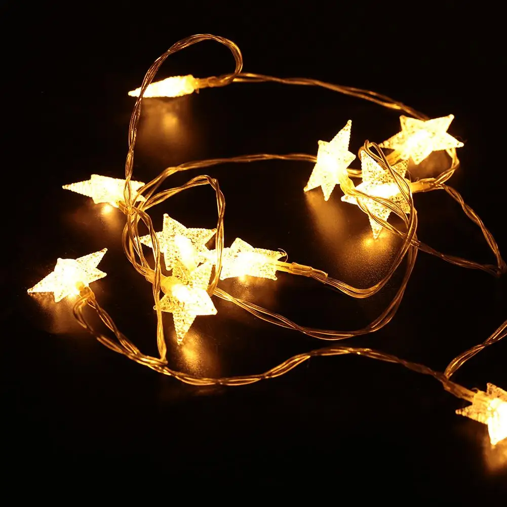 

1.5M 10LED Decor Lights Decoration Decoration Light String Five-Pointed Star Indoor Garden Patio Mood Light Led Outdoor Ball