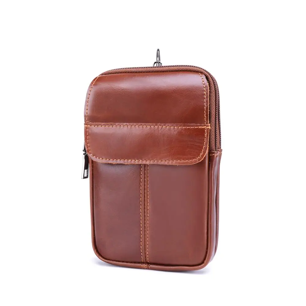 Винтажный поясной кошелек для мужчин из натуральной кожи забавная Винтажная