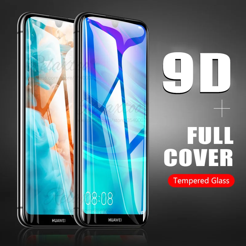 Закаленное стекло 9D для Huawei Y6 prime 2019 зеркальная защита экрана закаленное Pro пленка