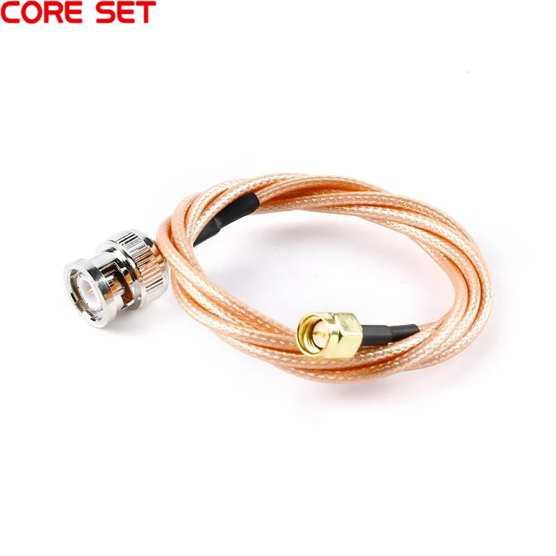 SMA-J мужчина к BNC-J Штекерный разъем для армированным пластиком SMA 2 двойной RF