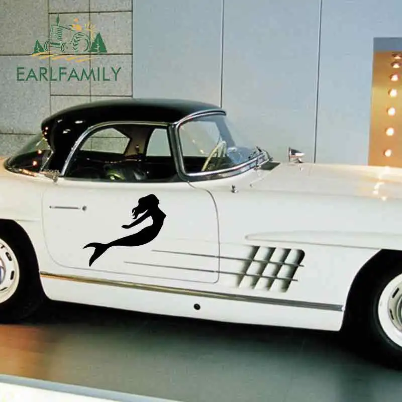 

EARLFAMILY 58cm x 41.4cm Mermaid Sticker For Car Body Truck SUV Bumper Auto Door Wall Art Wall Die Cut Big Vinyl Decal