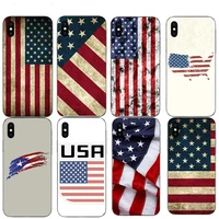 vintage american flag tpu soft phone case covers for iphone 5 6 6s plus 7 8 se 5s plus x xr se xs max 2020 11 11pro coque shells