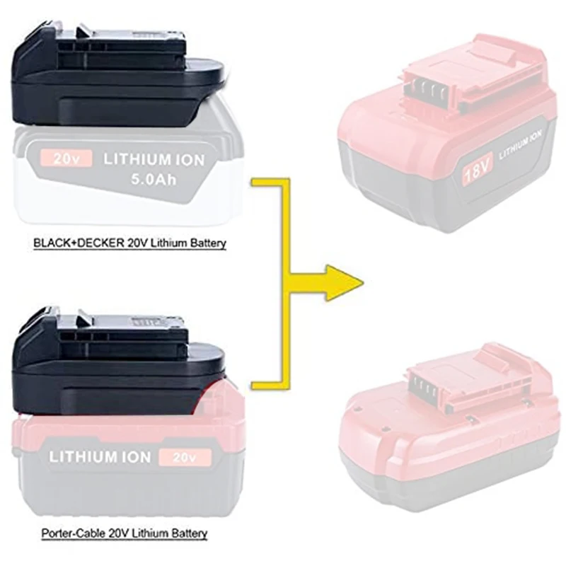 BSP20PO адаптер батареи для Black Decker/Stanley/Porter кабель 20 в литий ионная батарея