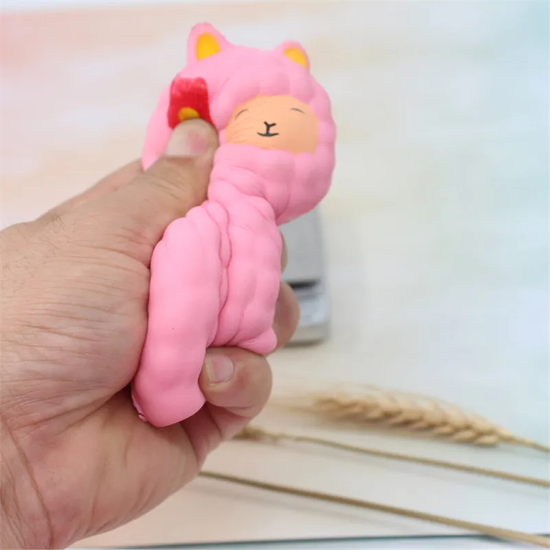 

1pc Stress Relief Alpacas Decompression Toy for Kids And Adults Anti Stresss Quishy Squeeze Animals Toys Soft Sheep Stretchy Toy