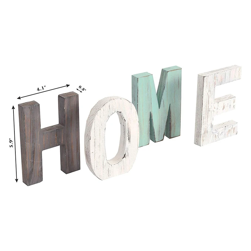 

Home Decor Letter HOME&LOVE Wooden Letter Accessories Handicrafts Home Decoration Ornaments Vintage Country Style Decor