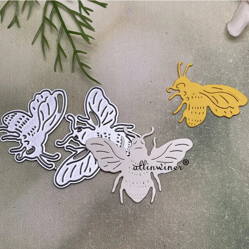 

Украшение в виде пчелы металлические штампы трафареты для рукоделия Скрапбукинг декоративное тиснение ручная работа штамповочный шаблон