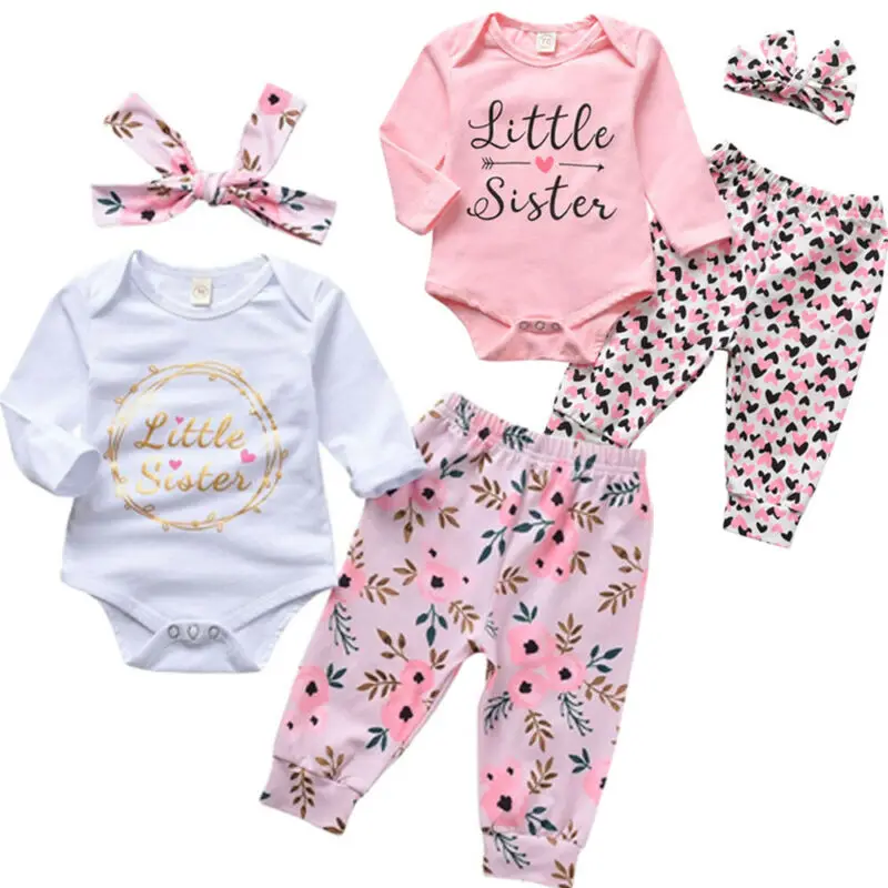 Осенне зимний комплект из 3 предметов Модный комбинезон для новорожденных