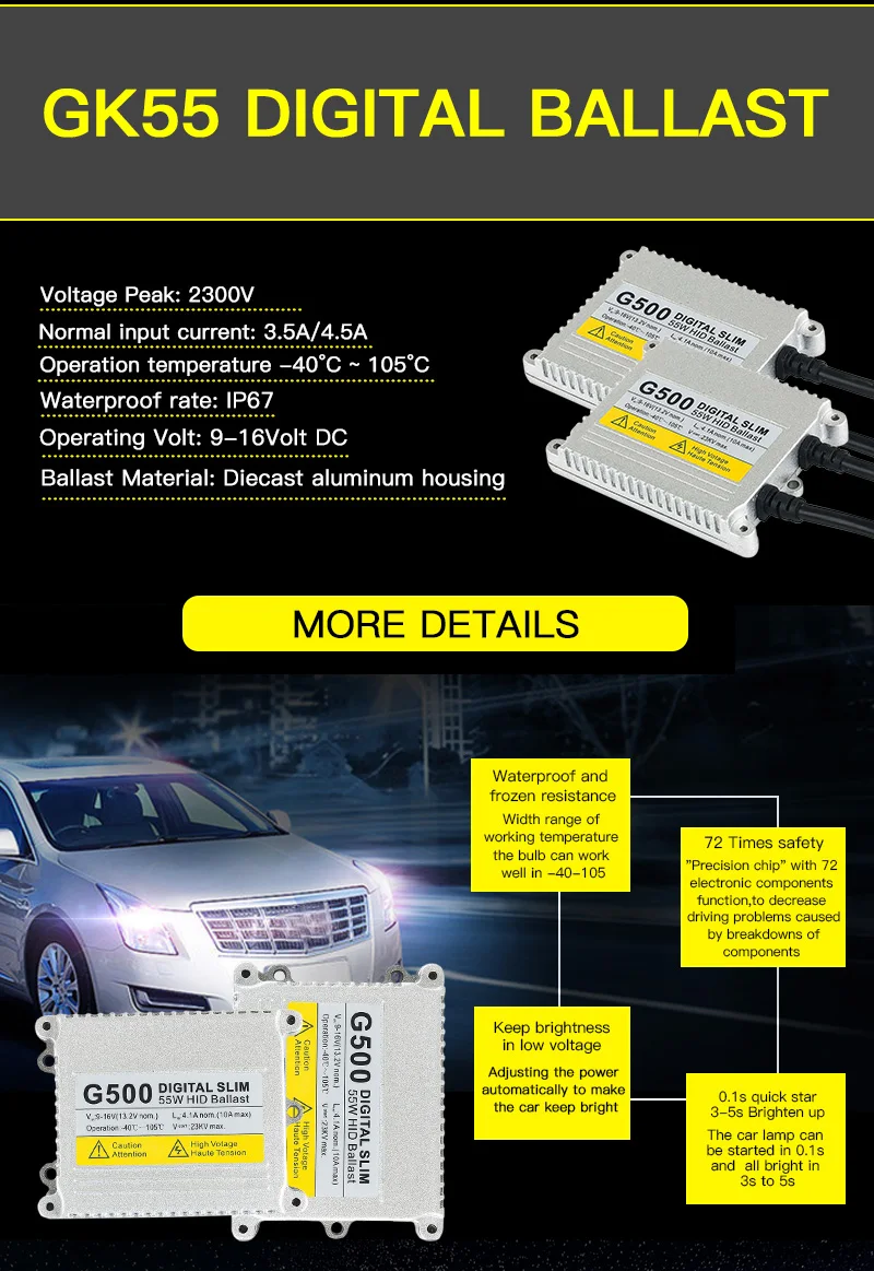 AC 55 Вт D2S комплект ксеноновой лампы ксеноновые H7 H4 H1 H11 H3 9005 HB3 9006 HB4 881 D2C G500 тонкий hid комплект 4300 К 5000 6000 8000 XENON D2S