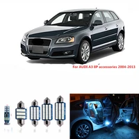 12pcs error free canbus led car interior light kit for audi a3 8p accessories 2004 2013 dome reading lights 12v white ice blue
