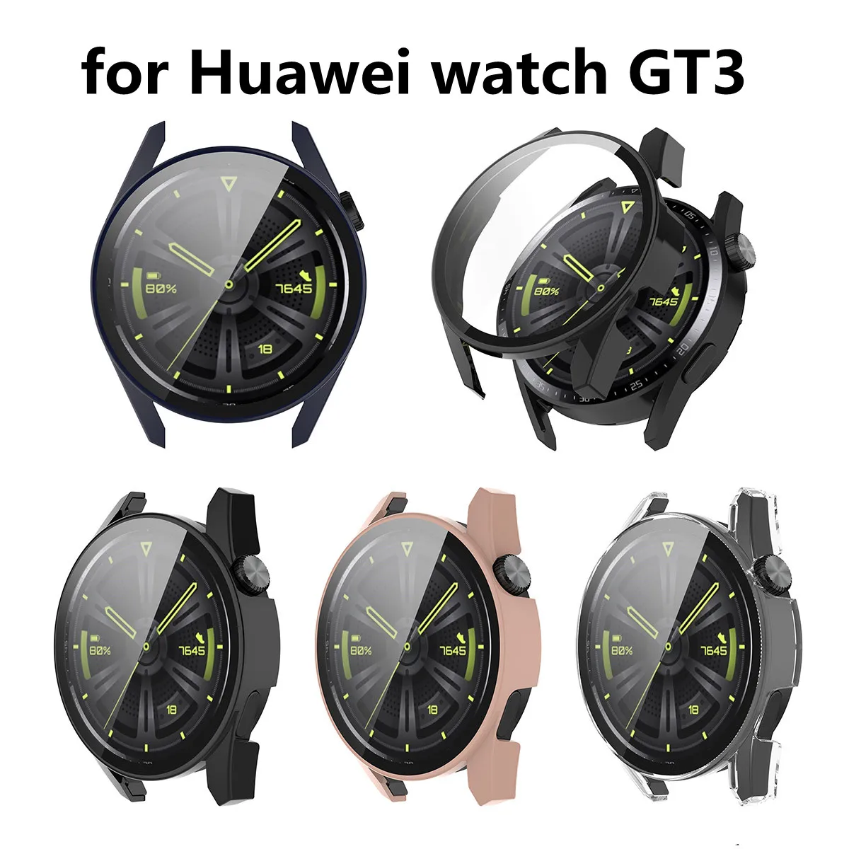 

Soft PC Protective Case For Huawei GT3 46mm 42mm Smart Watch Protection Shell For Huawei GT 3 46mm Screen Protector Sleeve