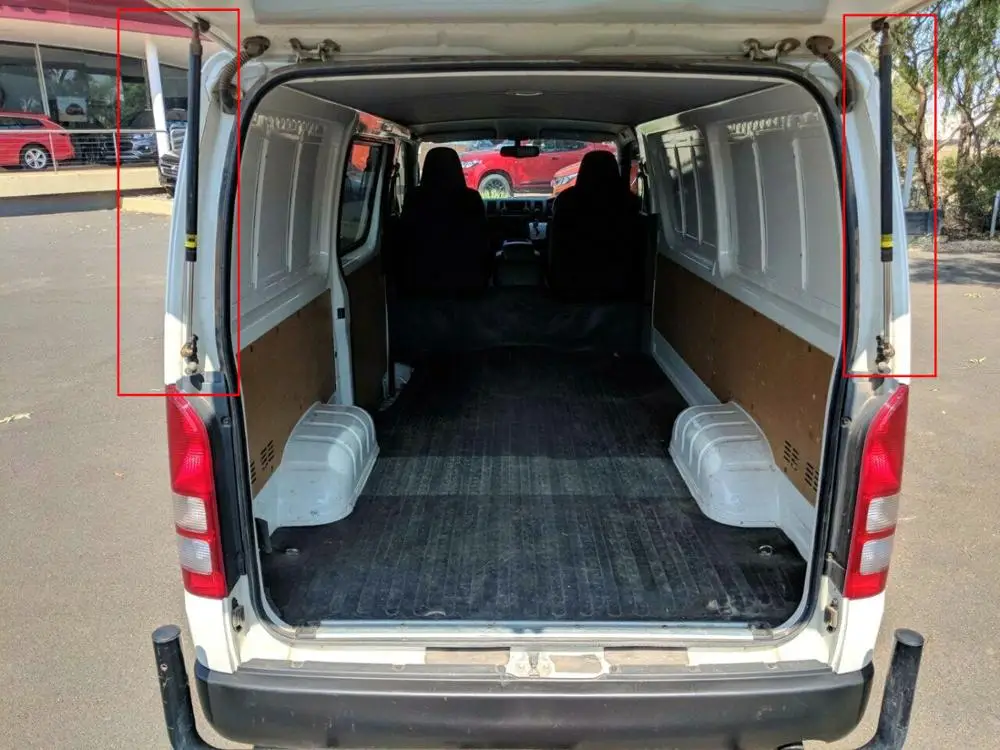 2x багажника Авто Газовые стойки для Toyota Hiace 2005 2006 2007 2008 79 см H200 Высокая крыша задний левый и правый демпфер