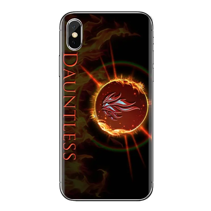 For Samsung Galaxy S3 S4 S5 Mini S6 S7 Edge S8 S9 S10 Plus Note 3 4 5 8 9 Divergent Factions American logo Transparent TPU Cases |