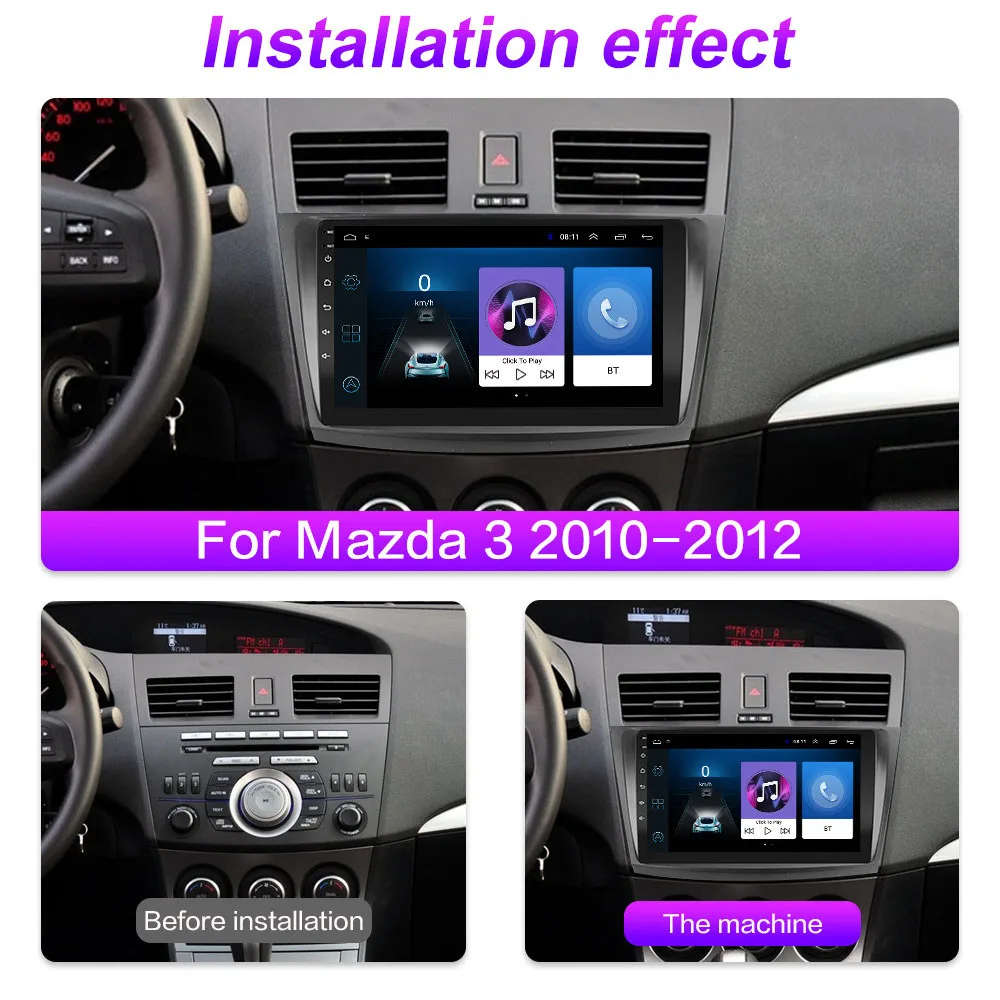 4G LTE Android 10 1 для MAZDA 3 2010 2011 2012 2013 мультимедийный стерео автомобильный DVD-плеер