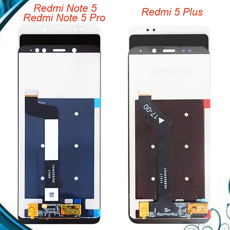 ЖК дисплей и сенсорный датчик в сборе для Xiaomi Redmi Note 5 / Pro сменный экран Hongmi