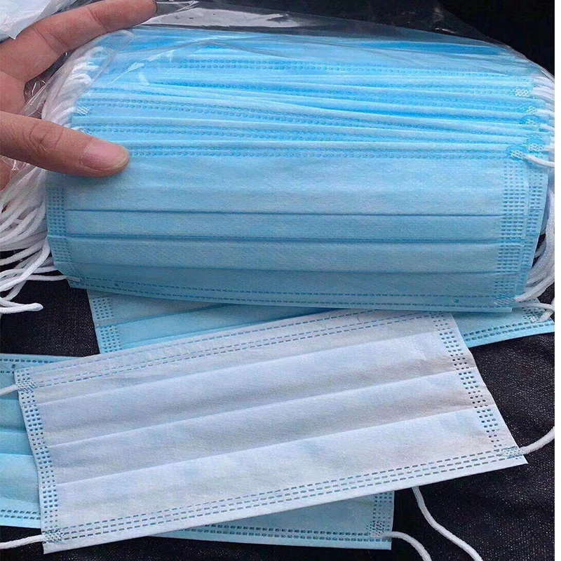 

Pack of 10 disposable masks, anti-foam three-layer civilian waterproof and anti-virus 20 packs, masks 50