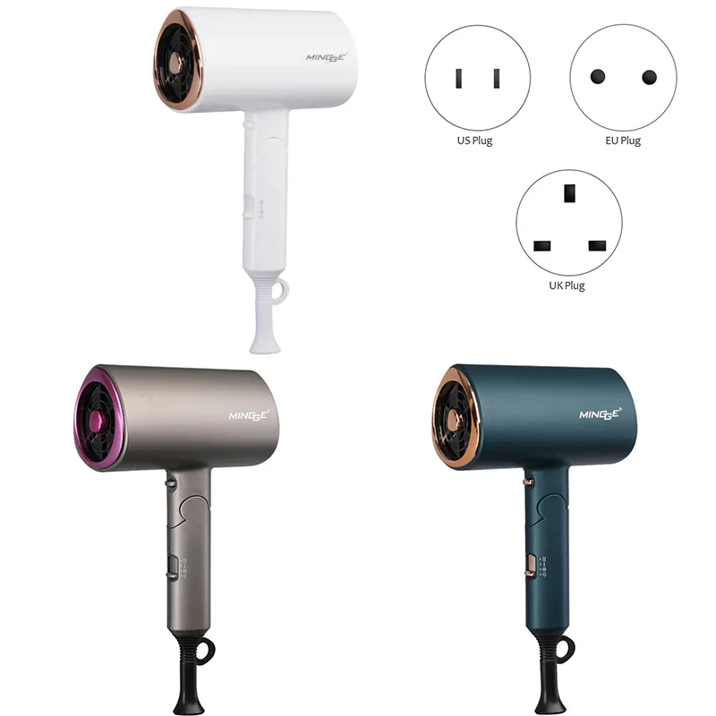 

MINGGE Household Silent Hair Dryer Foldable Hair Dryer Quick-Drying Salon Hair Dryer