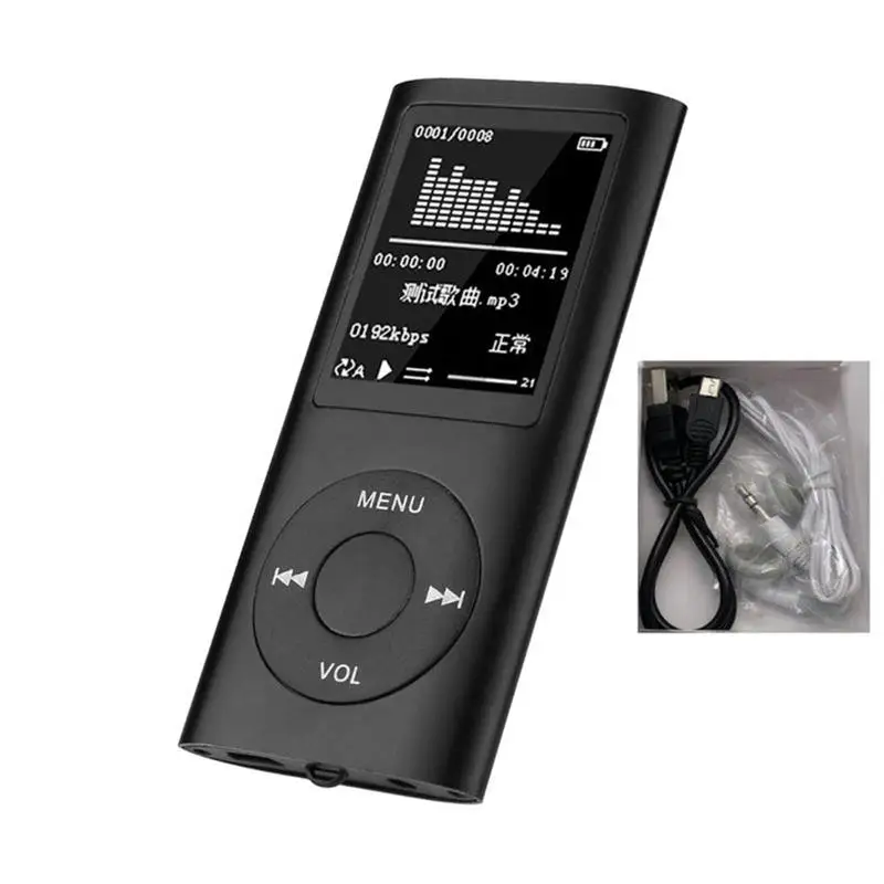 

MP4 Music Player HIFI MP3 Player Digital LCD Screen Voice Recording FM Radio Recorder Player Card Reader